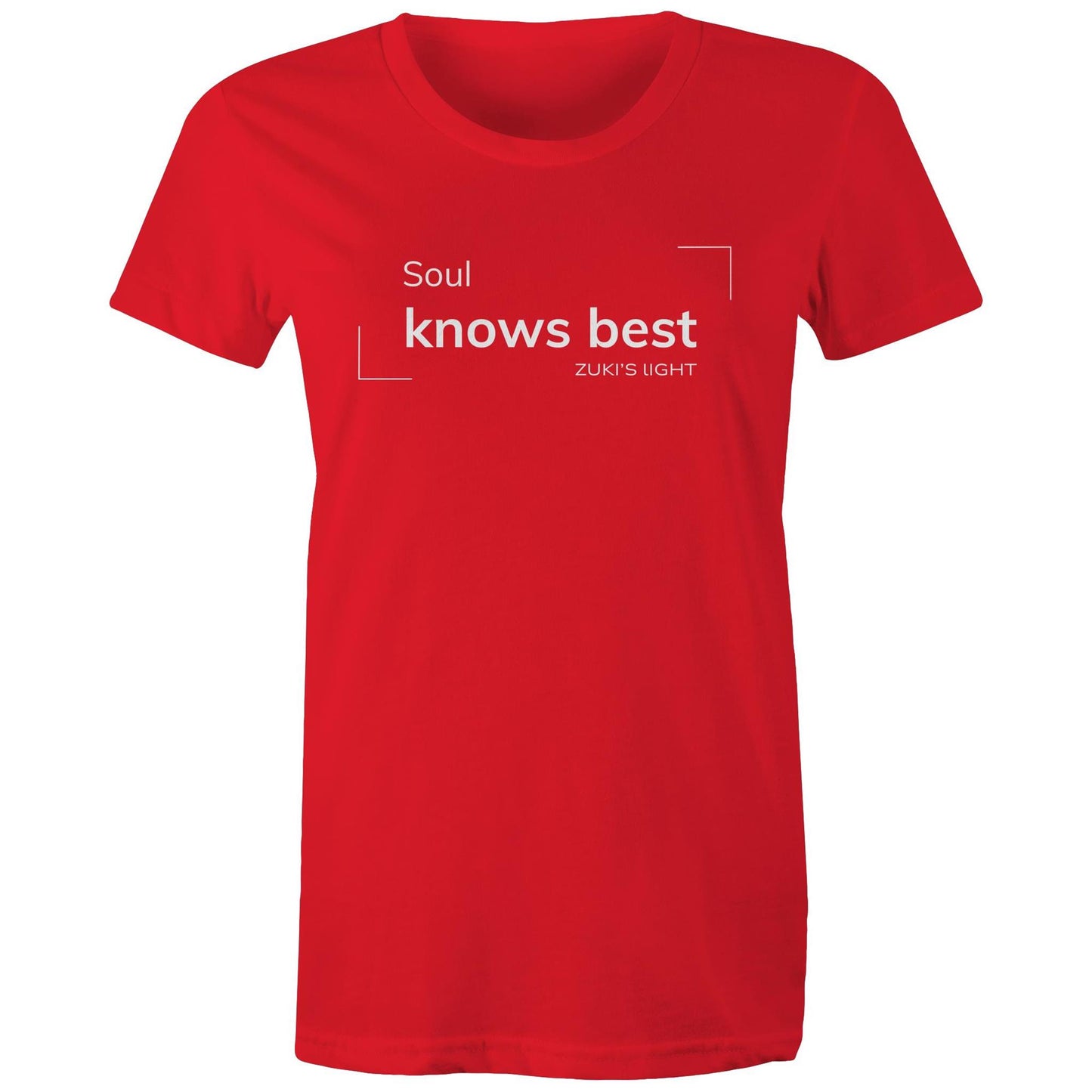 Soul knows best- Zuki's Light Branded AS Colour - Women's Maple Tee