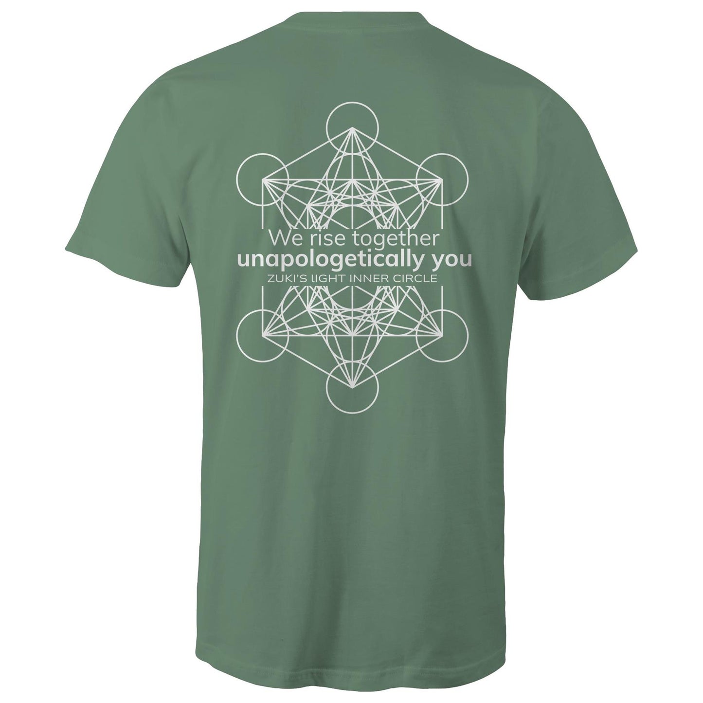 We rise together- Unapologetically you Metatron Cube- Zuki's Light Inner Circle- AS Colour Staple - Mens T-Shirt
