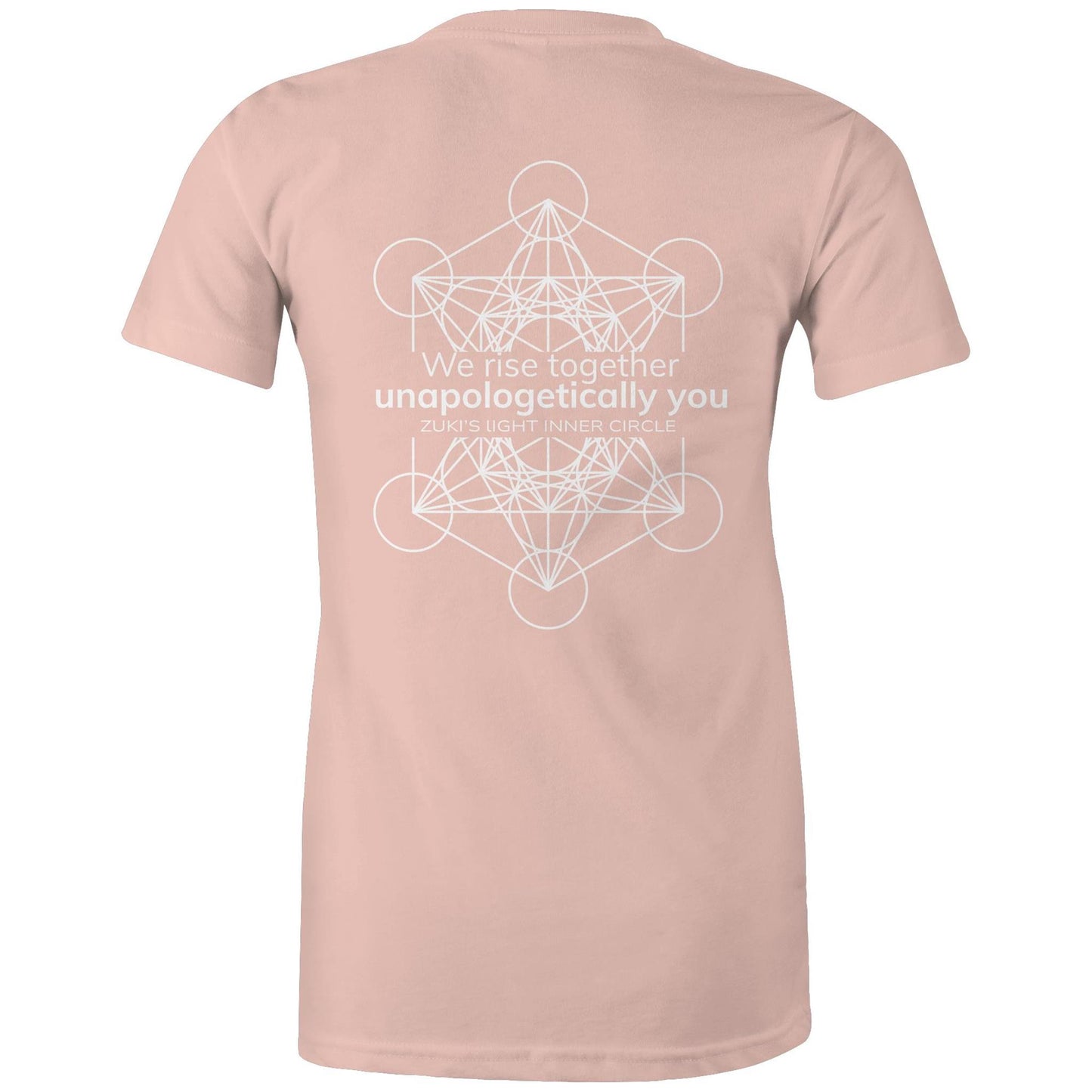 We rise together- Unapologetically you Metatrons Cube- Zuki's Light Inner Circle AS Colour - Women's Maple Tee