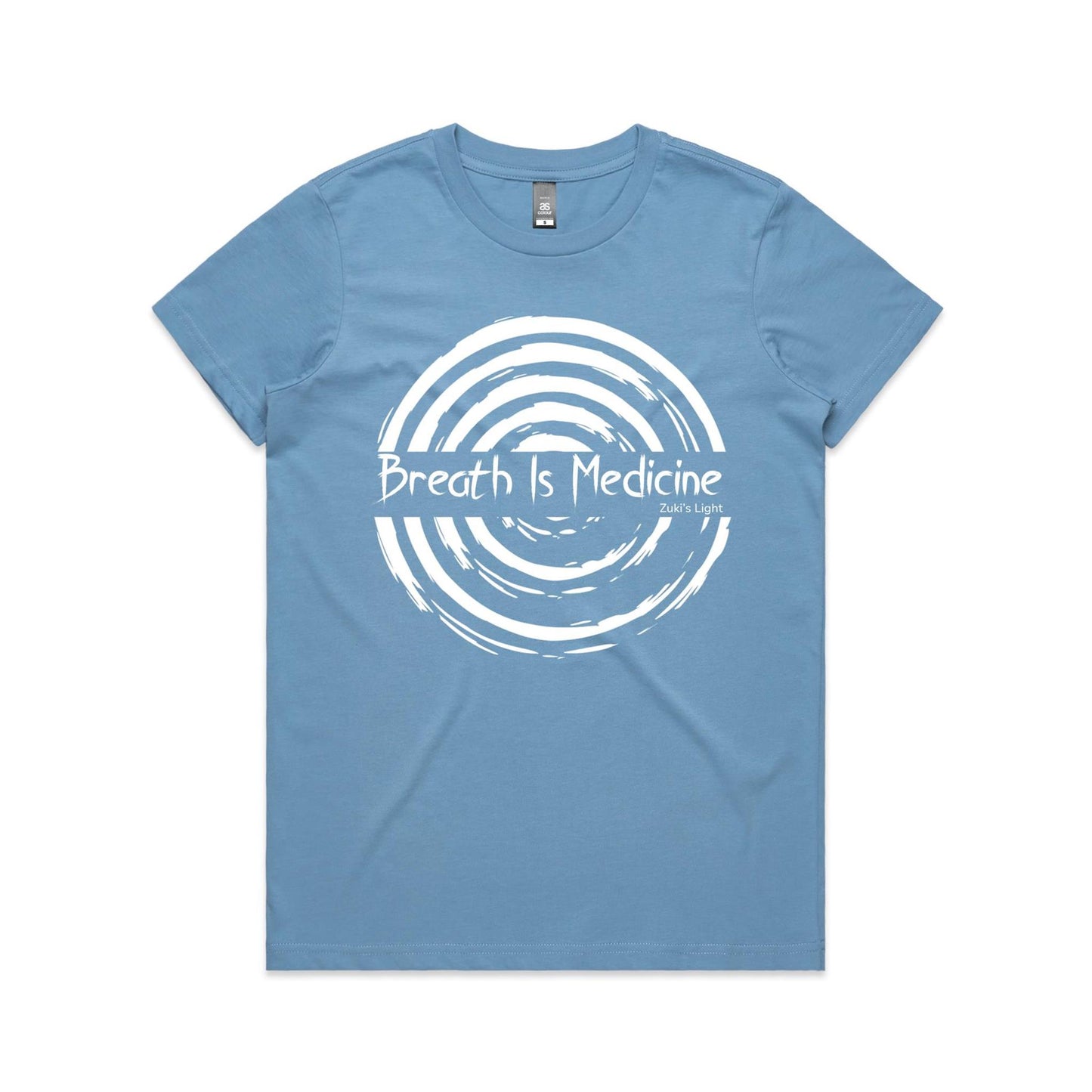 Breath Is Medicine (Front Design Only) AS Colour Women's Maple Tee