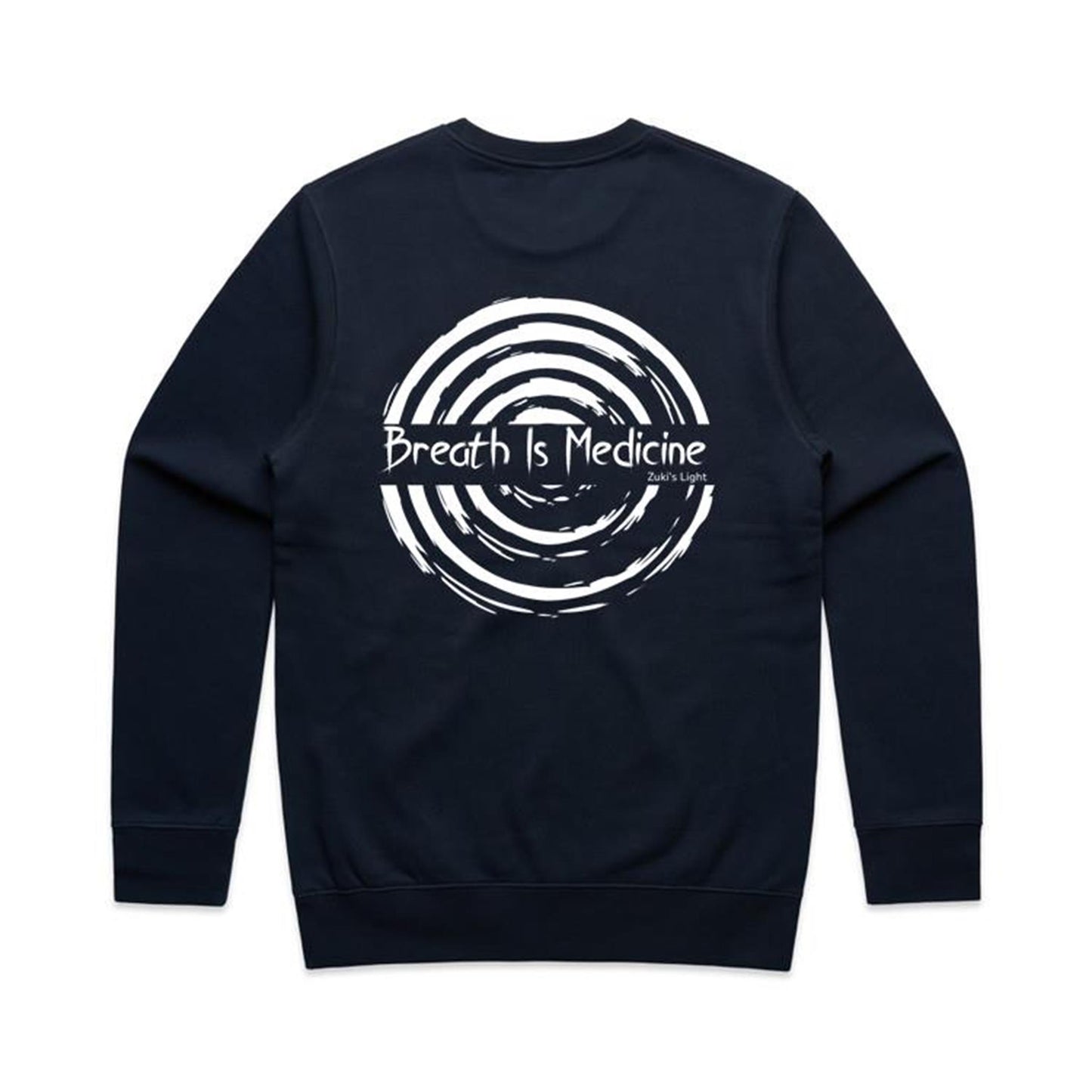 Breath Is Medicine (Back Design Only) AS Colour Stencil Crew Jumper