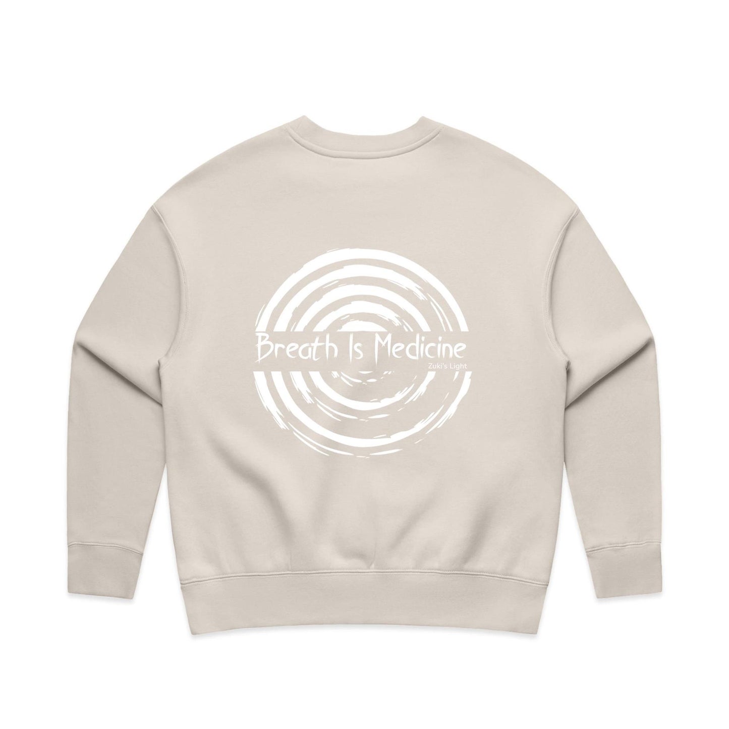 Breath Is Medicine (Back Design Only) AS Colour Wo's Relax Crew
