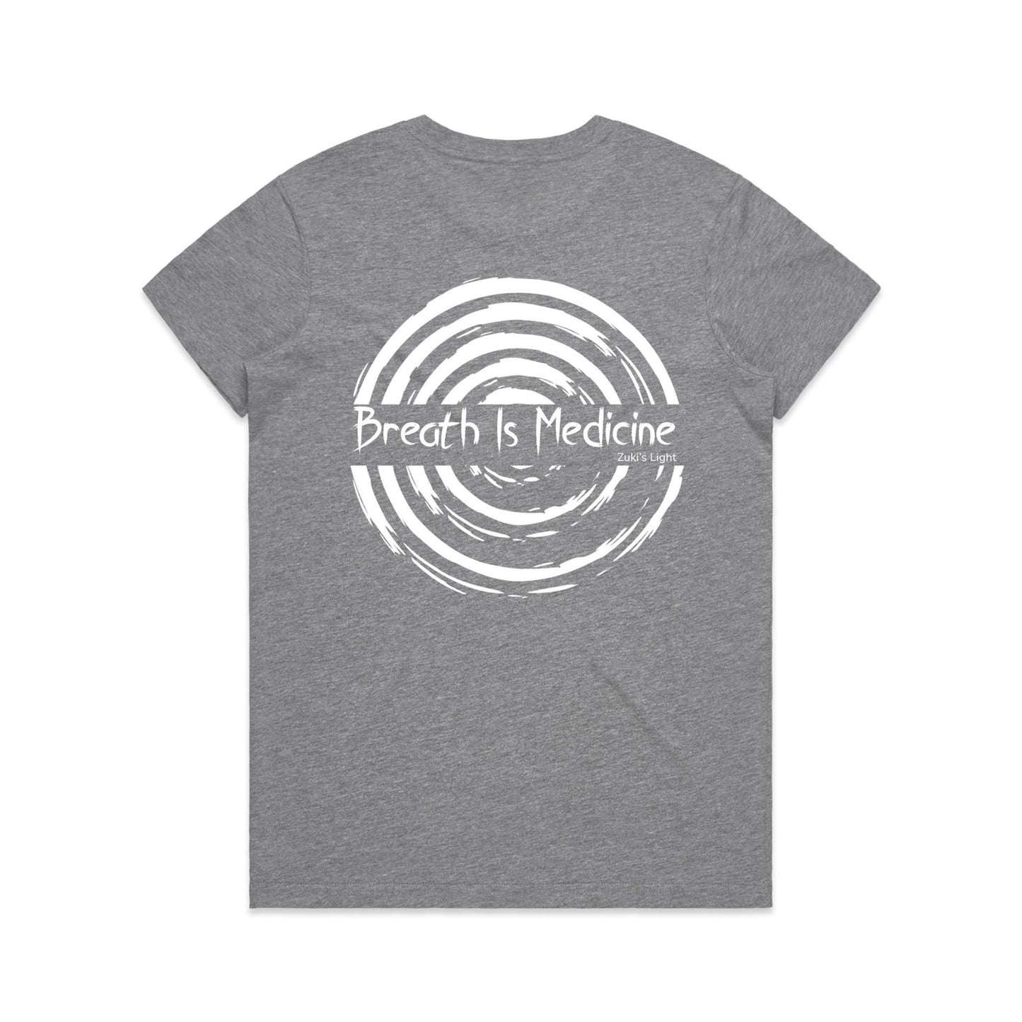 Breath Is Medicine (Back Design Only) AS Colour Women's Maple Tee