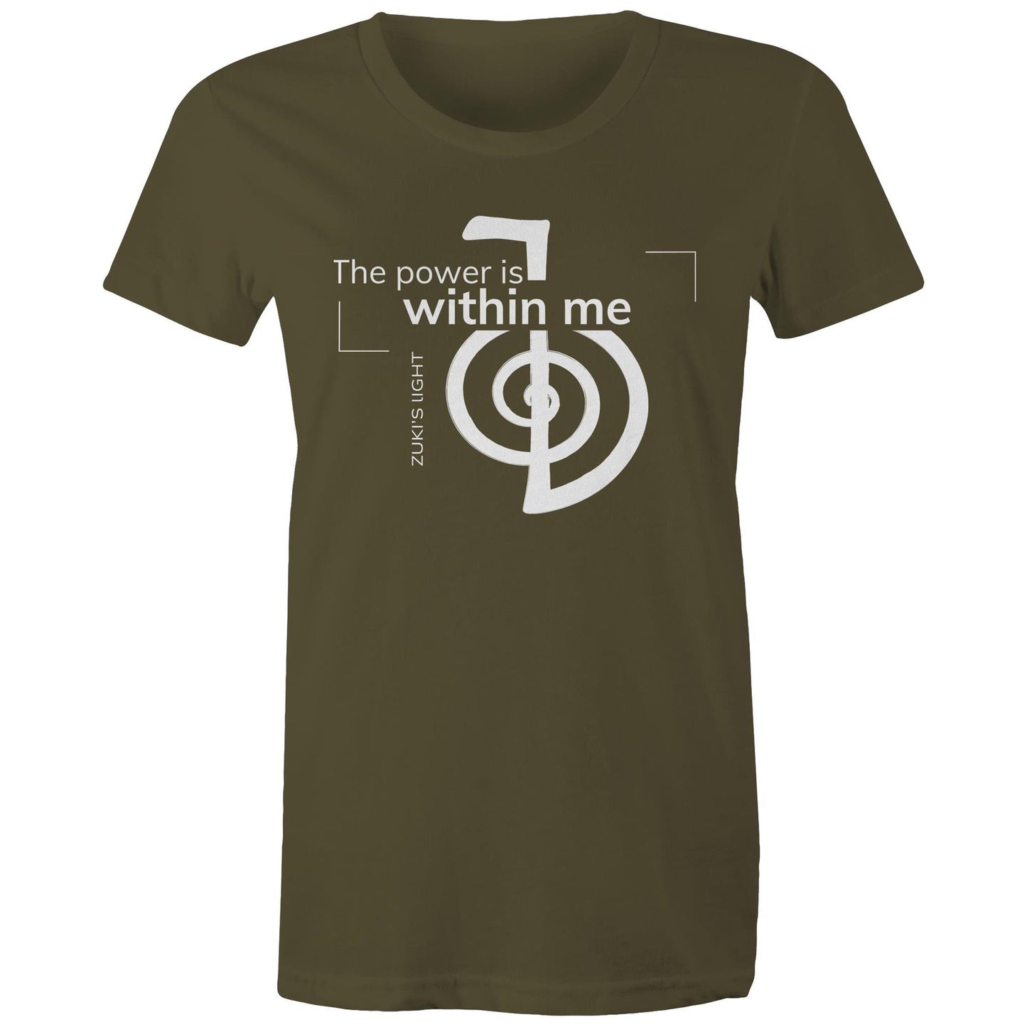 The power is within me- Zuki's Light Branded AS Colour - Women's Maple Tee
