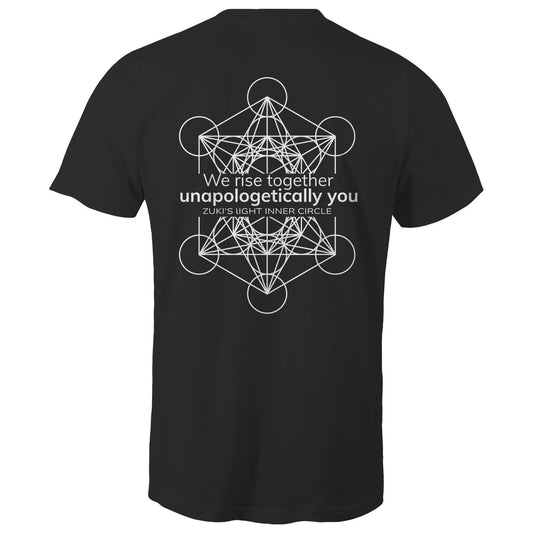 We rise together- Unapologetically you Metatron Cube- Zuki's Light Inner Circle- AS Colour Staple - Mens T-Shirt