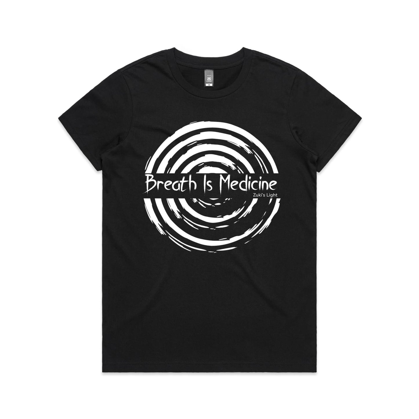 Breath Is Medicine (Front Design Only) AS Colour Women's Maple Tee
