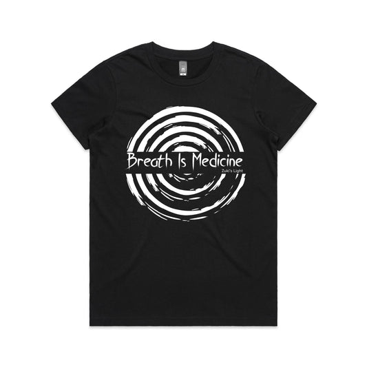 Breath Is Medicine (Front Design Only) AS Colour Women's Maple Tee