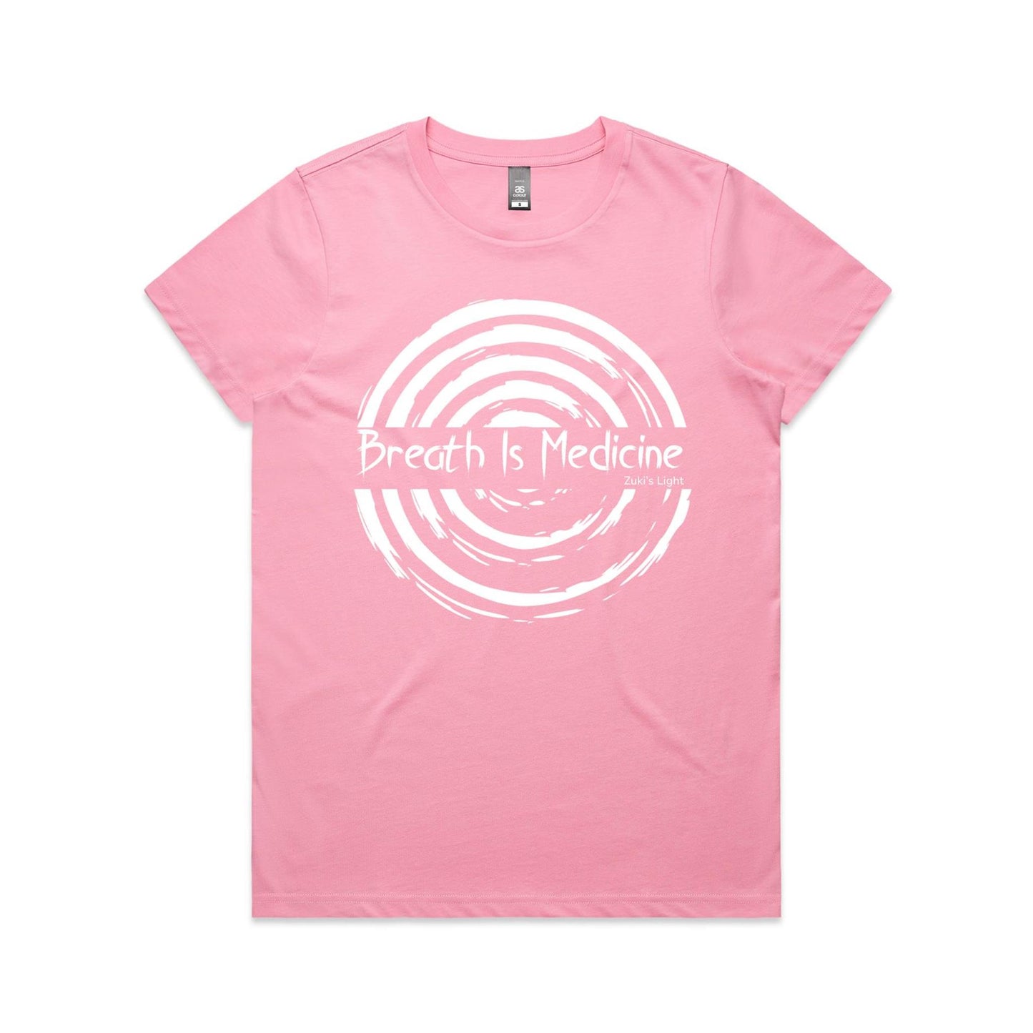 Breath Is Medicine (Front Design Only) AS Colour Women's Maple Tee