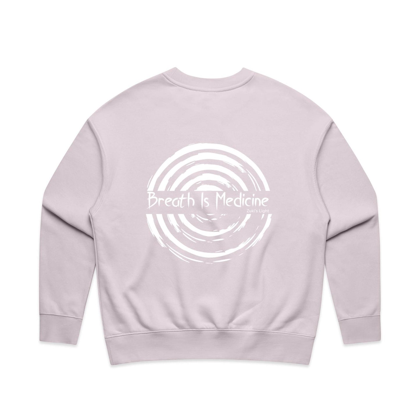 Breath Is Medicine (Back Design Only) AS Colour Wo's Relax Crew
