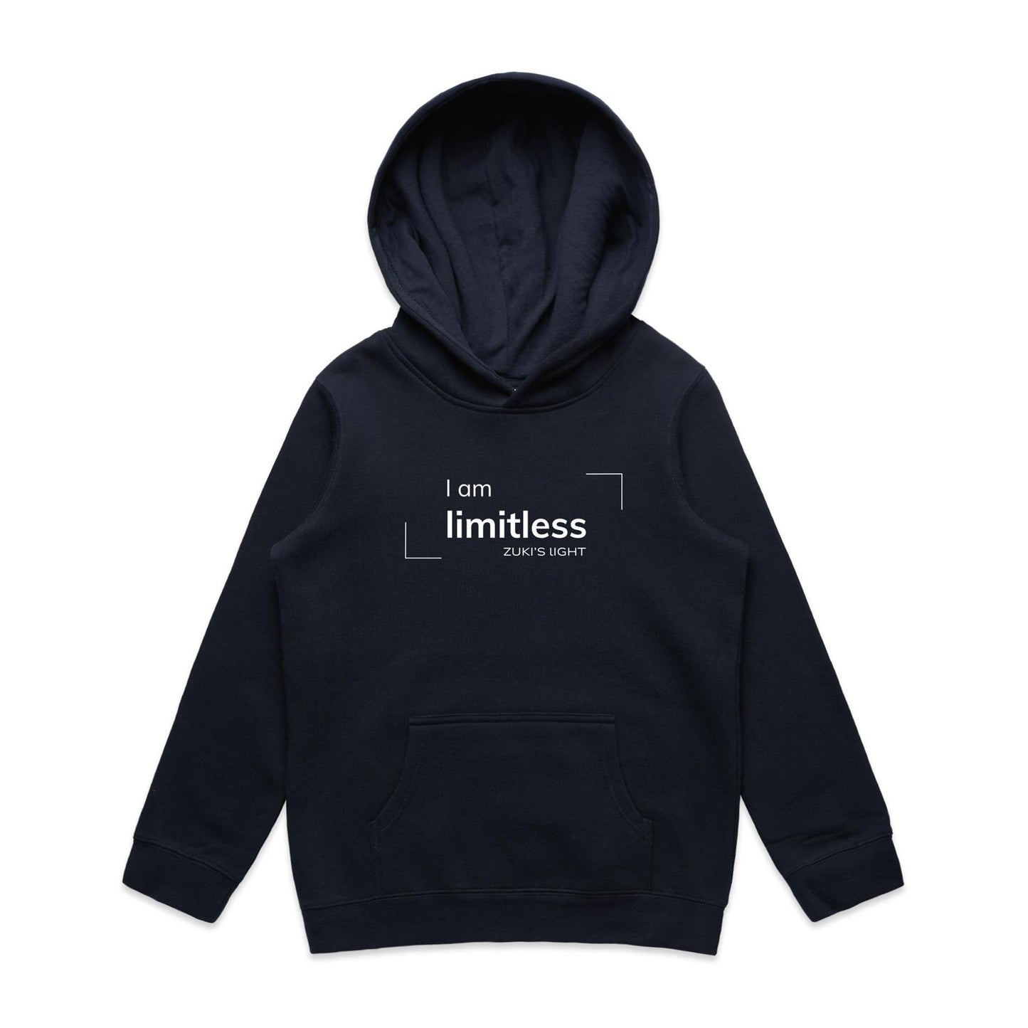 I am limitless- Zuki's Light Branded AS Colour - Youth Supply Hood