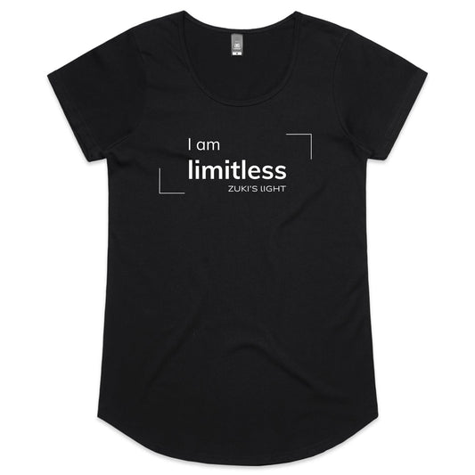 I am limitless- Zuki's Light Branded- AS Colour Mali - Womens Scoop Neck T-Shirt