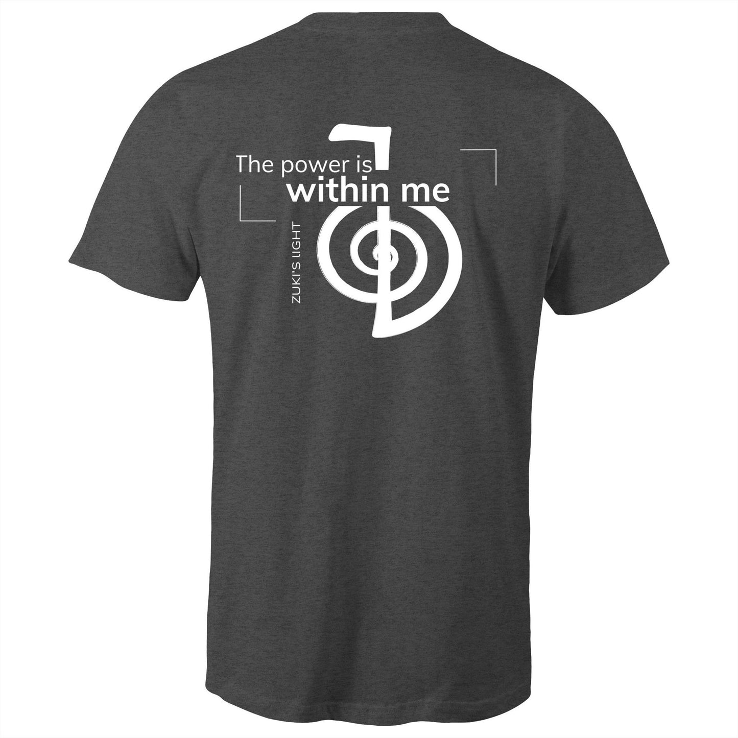 The power is within me - Reiki (back design only) Zuki's Light Branded AS Colour Staple - Mens T-Shirt