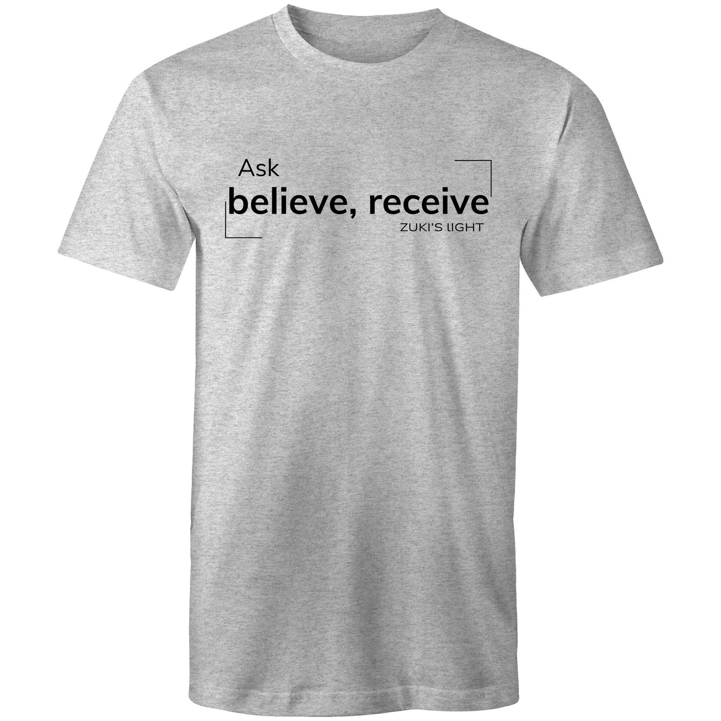 Ask believe, receive- Zuki's Light Branded - AS Colour Staple - Mens T-Shirt