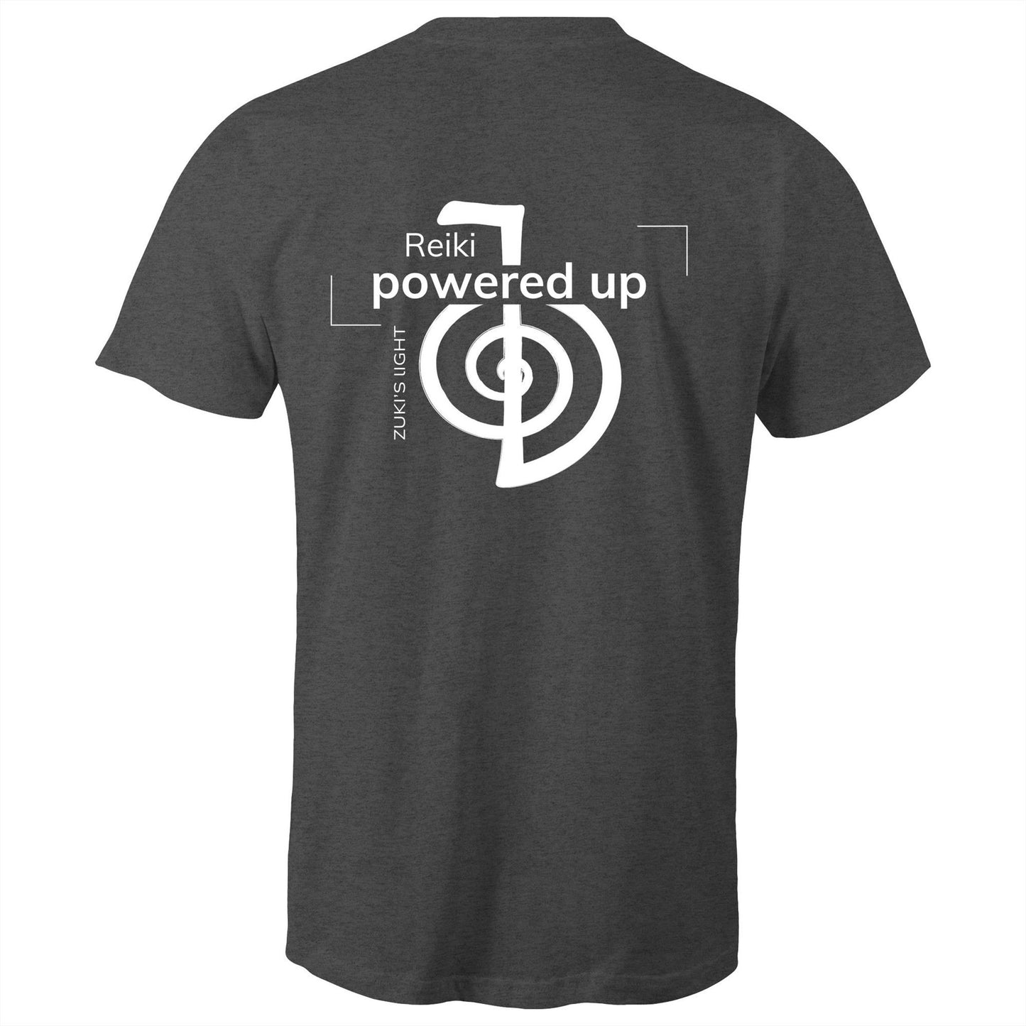 Reiki- Powered Up (back design only) Zuki's Light Branded AS Colour Staple - Mens T-Shirt