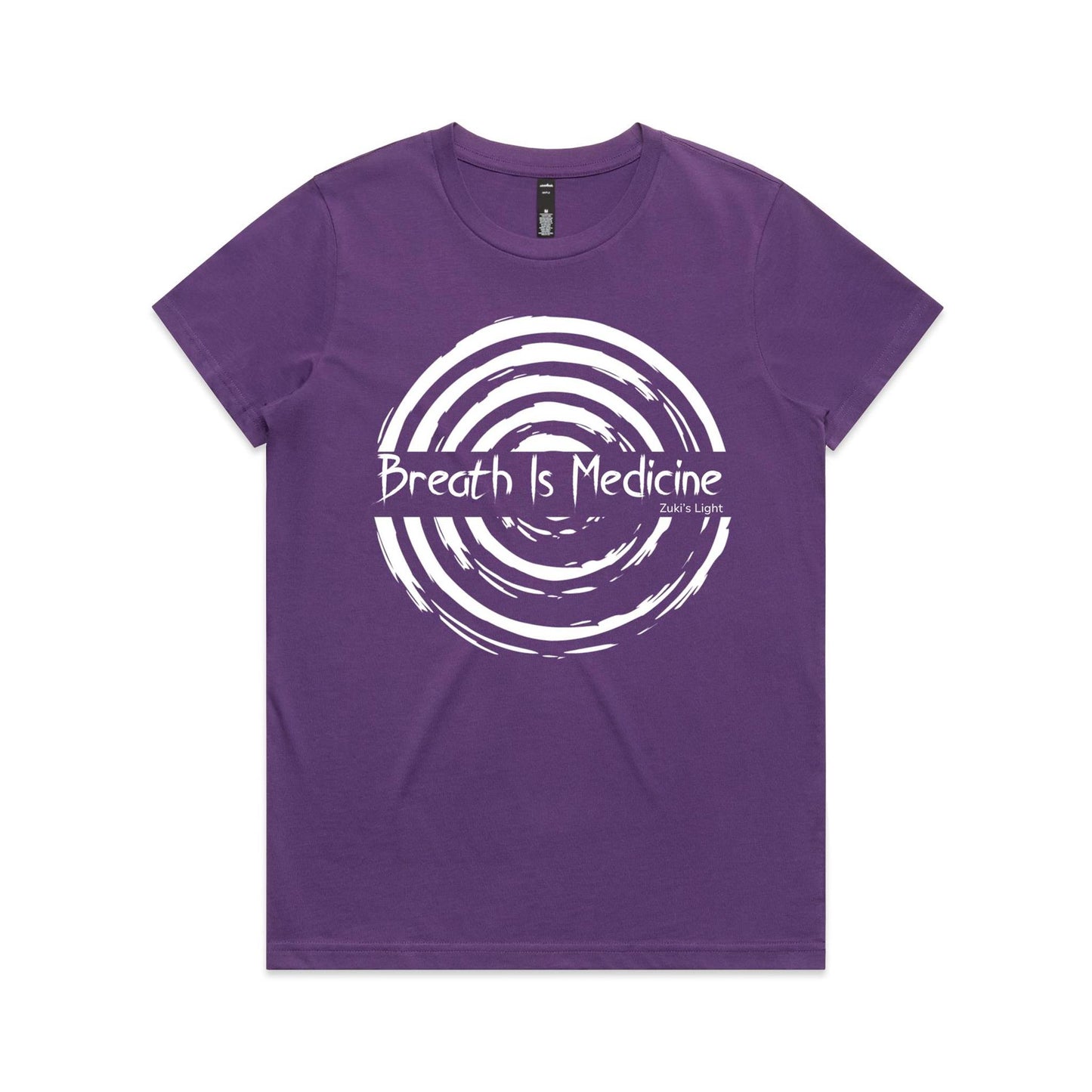 Breath Is Medicine (Front Design Only) AS Colour Women's Maple Tee