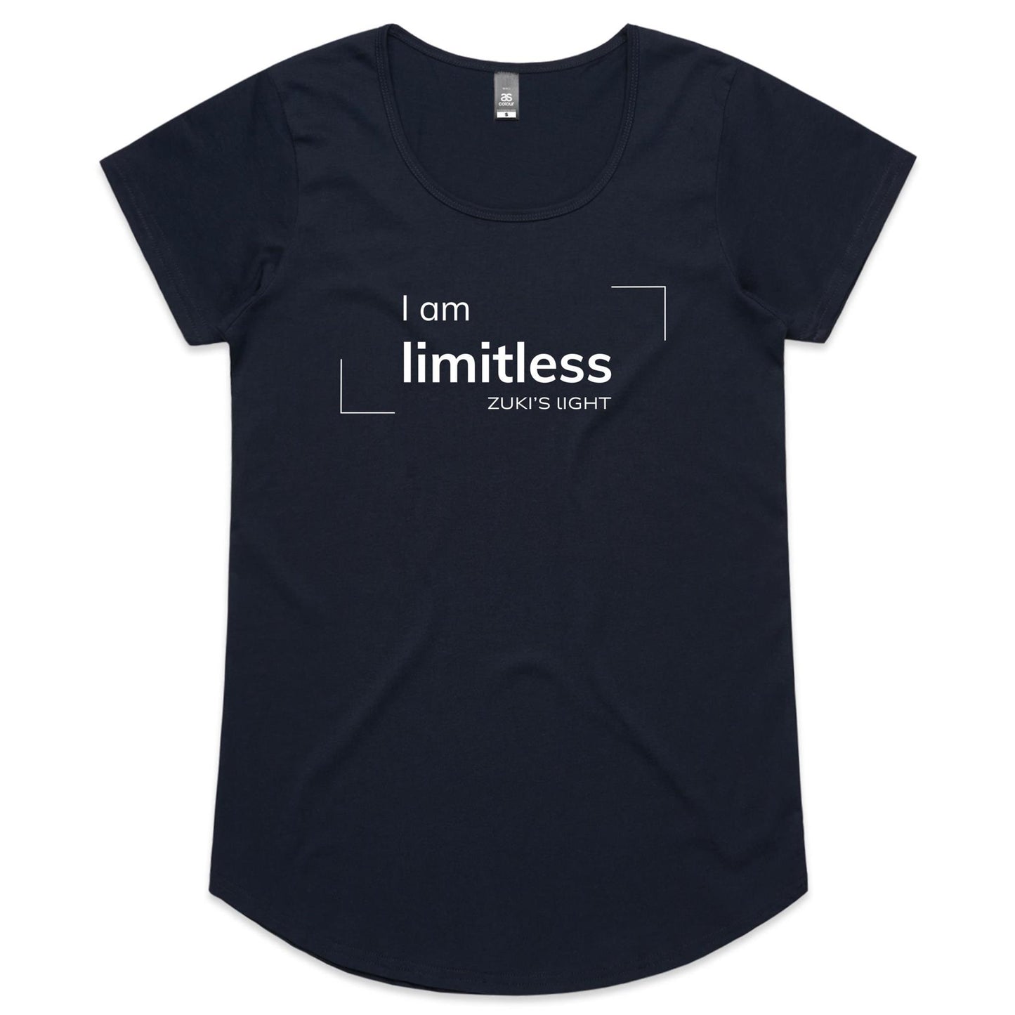 I am limitless- Zuki's Light Branded- AS Colour Mali - Womens Scoop Neck T-Shirt