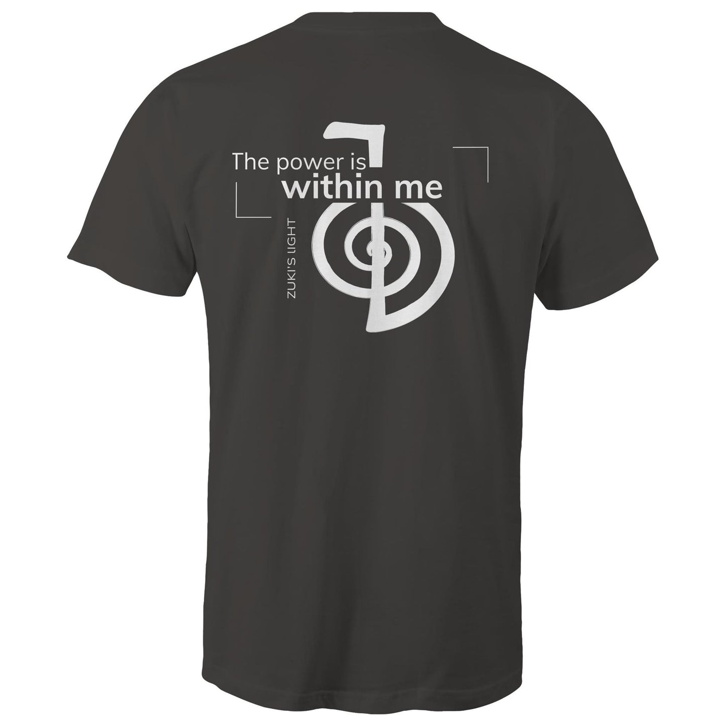 The power is within me - Reiki (back design only) Zuki's Light Branded AS Colour Staple - Mens T-Shirt