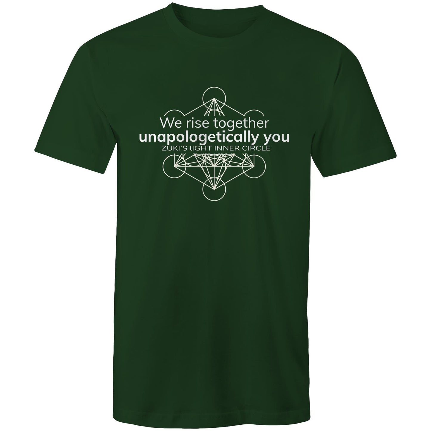 We rise together- Unapologetically you- Zuki's Light Inner Circle- Metatron's Cube- AS Colour Staple - Mens T-Shirt