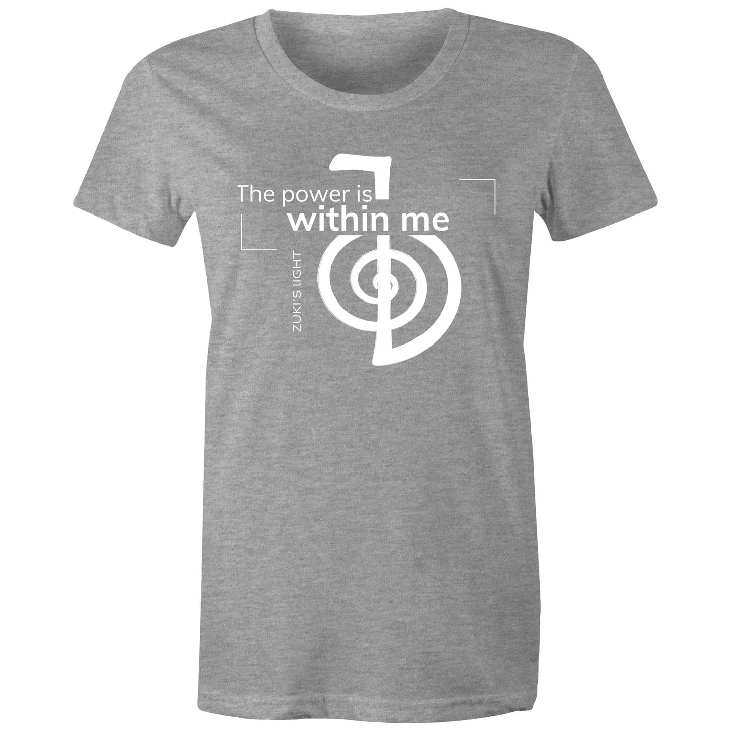 The power is within me- Zuki's Light Branded AS Colour - Women's Maple Tee