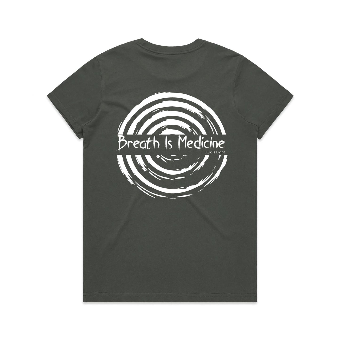 Breath Is Medicine (Back Design Only) AS Colour Women's Maple Tee