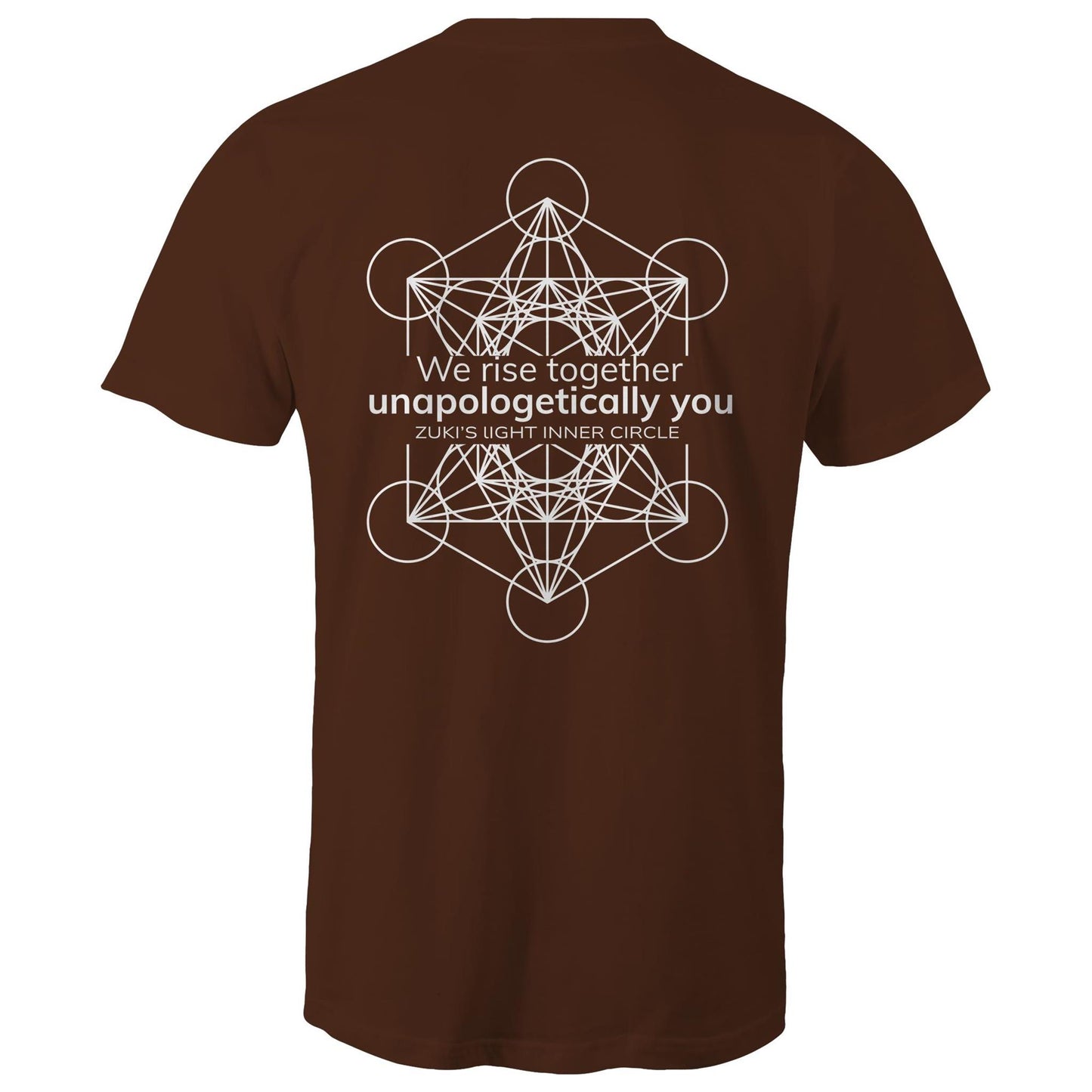 We rise together- Unapologetically you Metatron Cube- Zuki's Light Inner Circle- AS Colour Staple - Mens T-Shirt