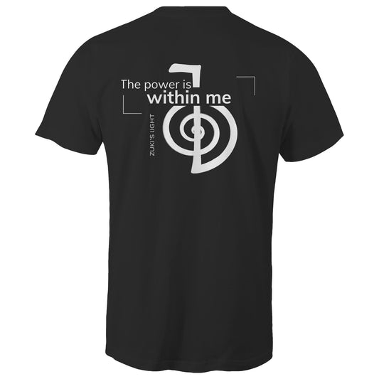 The power is within me - Reiki (back design only) Zuki's Light Branded AS Colour Staple - Mens T-Shirt
