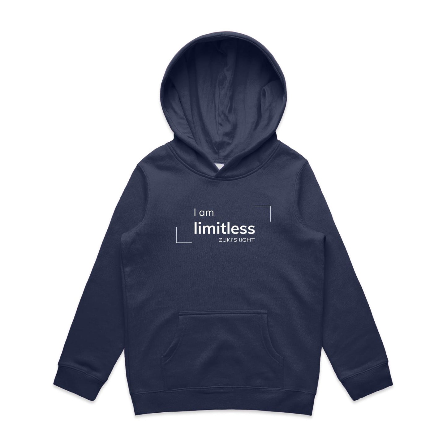 I am limitless- Zuki's Light Branded AS Colour - Youth Supply Hood