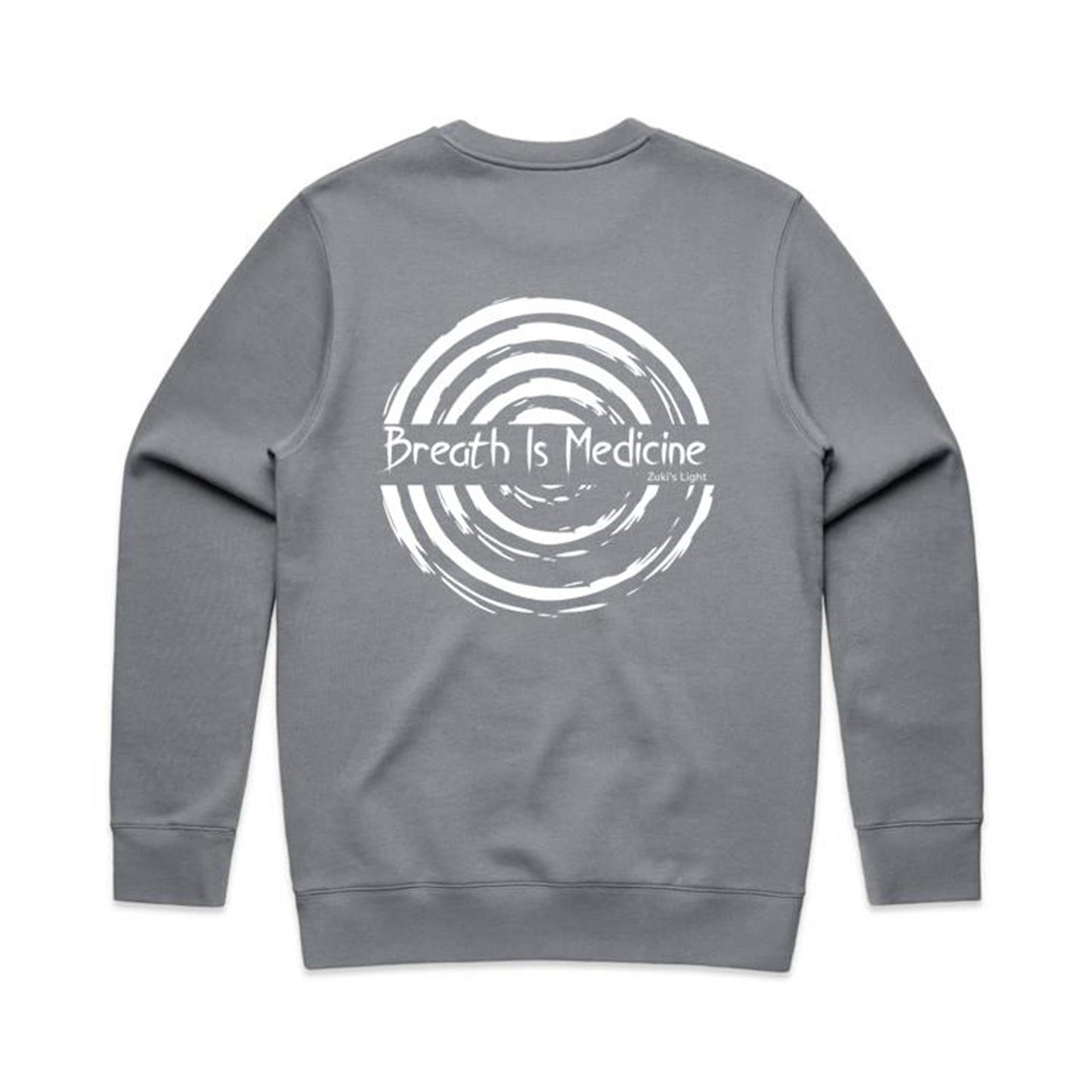 Breath Is Medicine (Back Design Only) AS Colour Stencil Crew Jumper