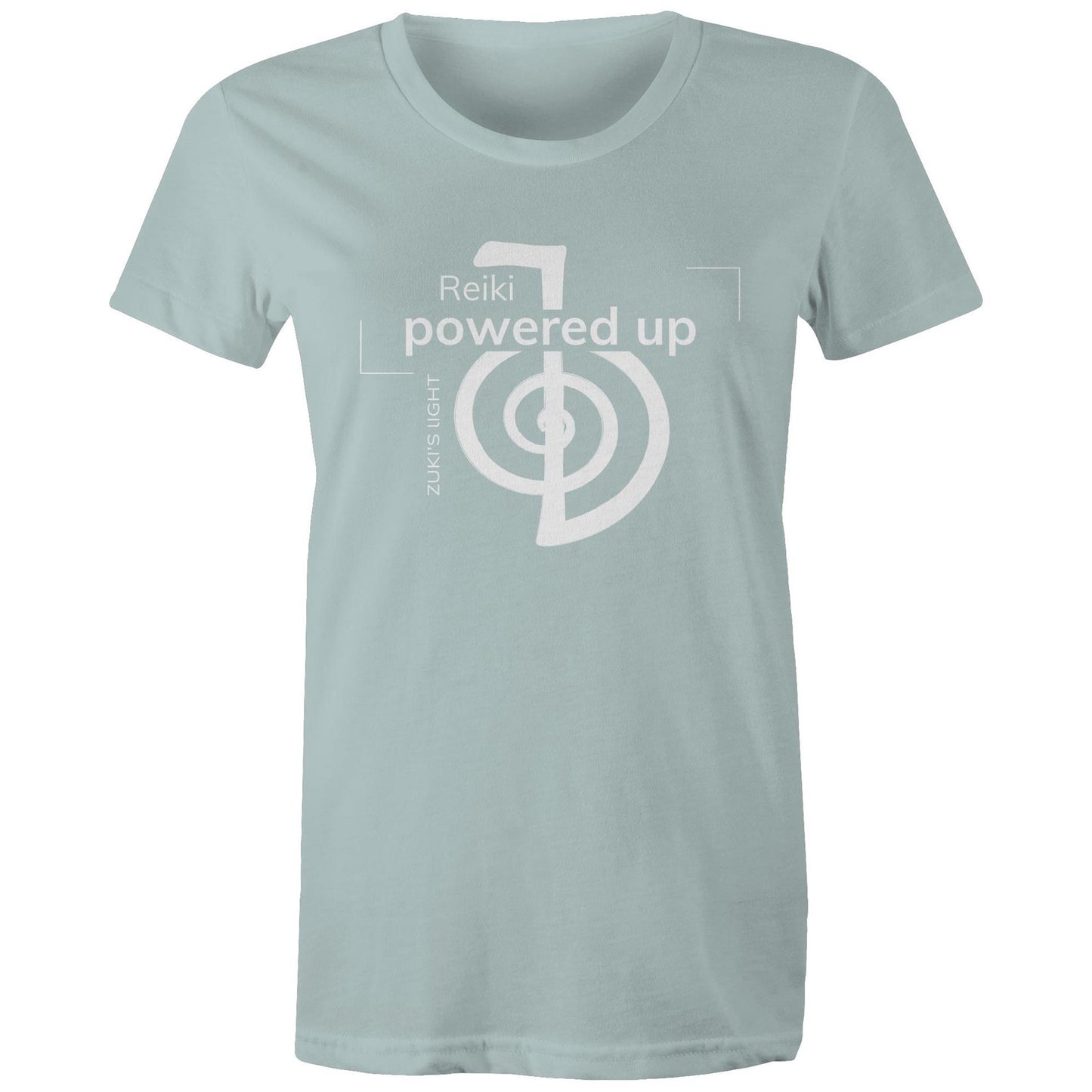 Reiki- Powered Up- Zuki's Light Branded AS Colour - Women's Maple Tee