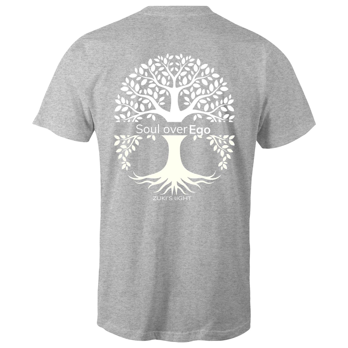 Soul over ego (back design only) Zuki's Light Branded AS Colour Staple - Mens T-Shirt