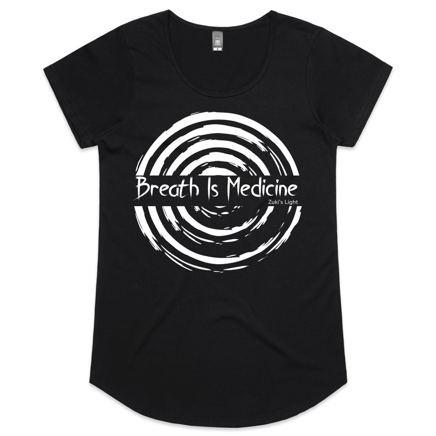 Breath Is Medicine (Front Design Only) AS Colour Mali - Womens Scoop Neck T-Shirt
