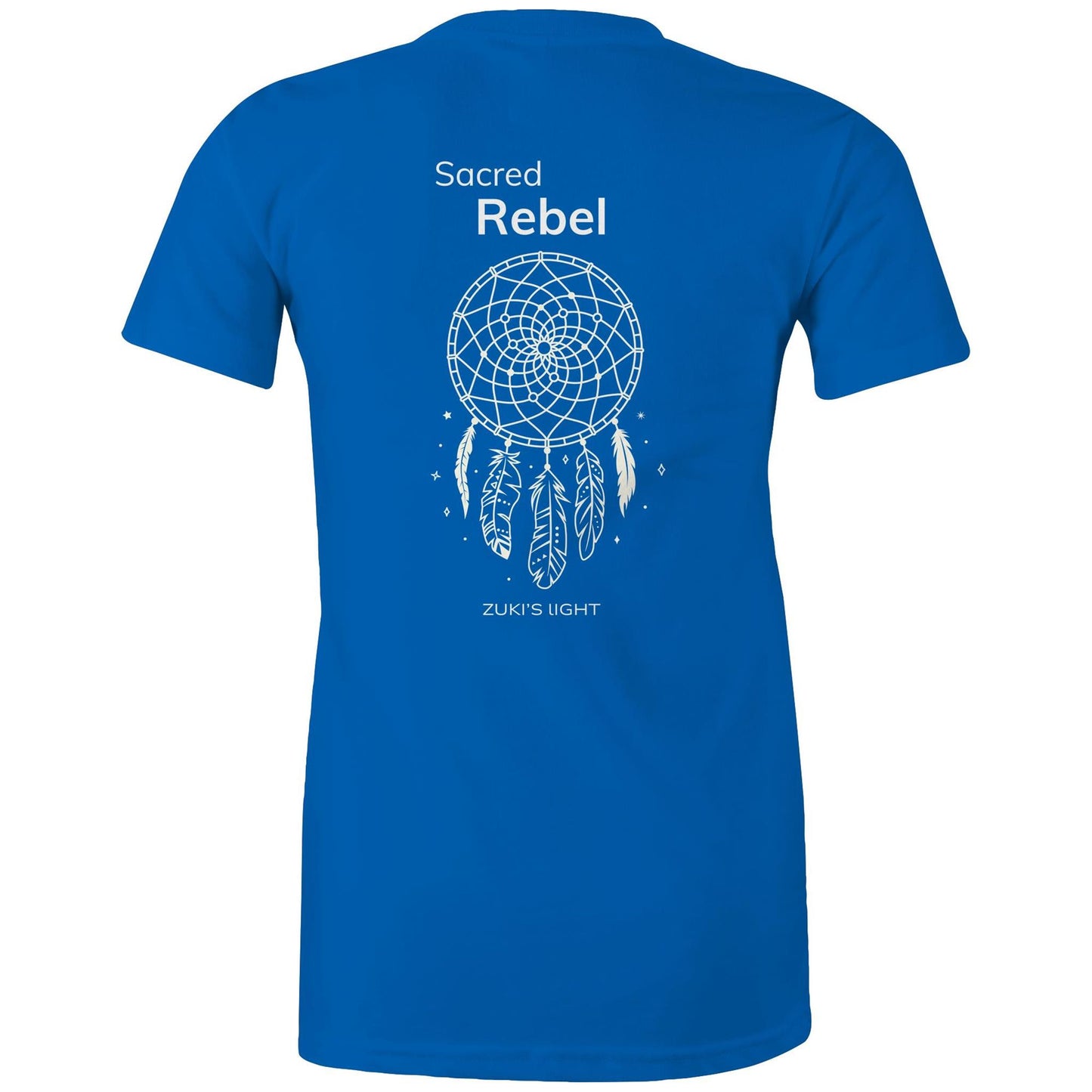 Sacred Rebel (back design only) Zuki's Light Branded AS Colour - Women's Maple Tee