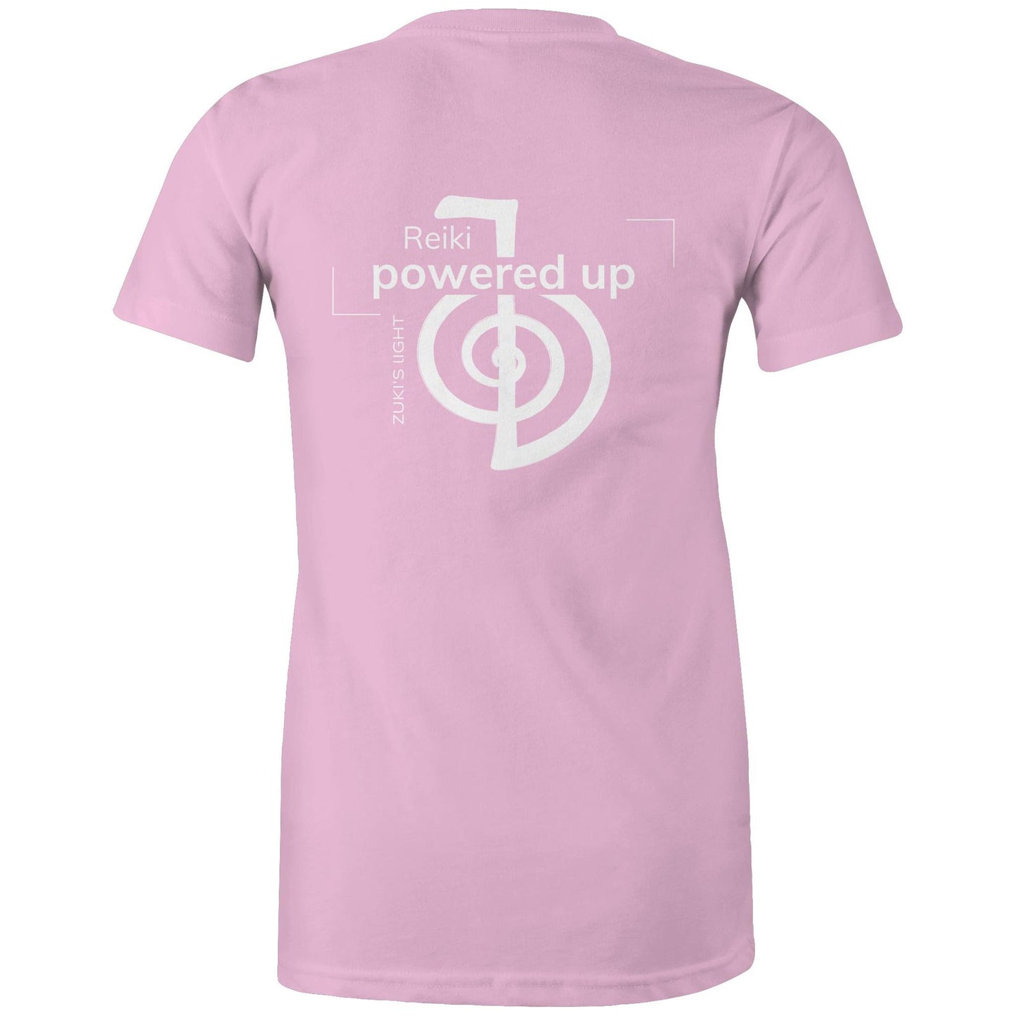 Reiki- Powered Up (back design only) Zuki's Light Branded AS Colour - Women's Maple Tee