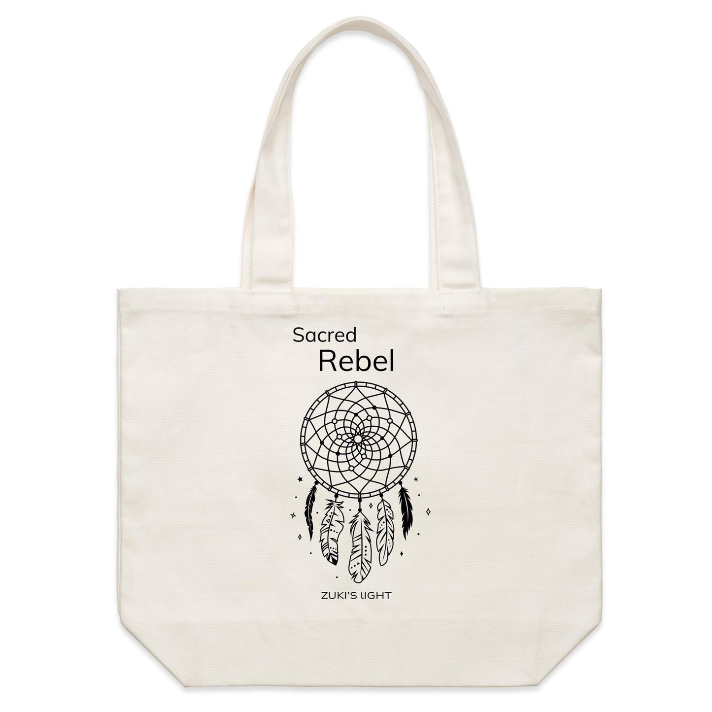 Sacred Rebel - Zuki's Light Branded AS Colour - Shoulder Canvas Tote Bag