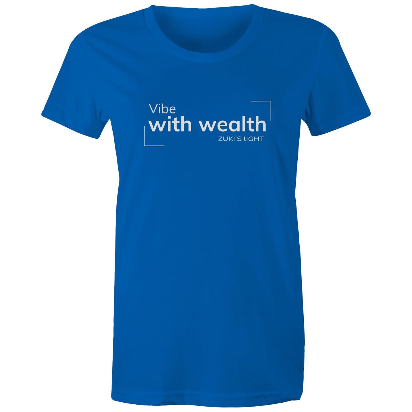 Vibe with wealth- Zuki's Light Branded AS Colour - Women's Maple Tee