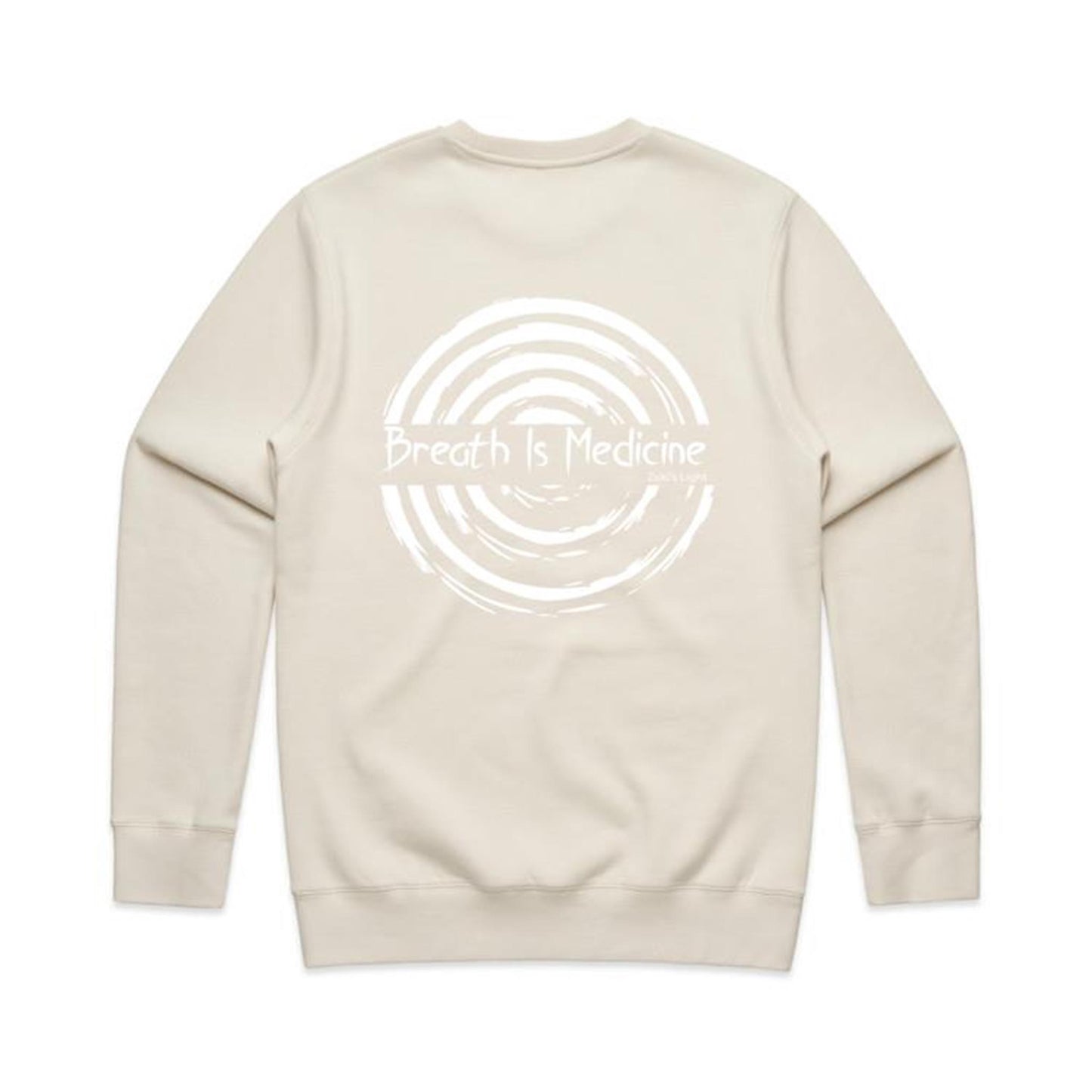 Breath Is Medicine (Back Design Only) AS Colour Stencil Crew Jumper