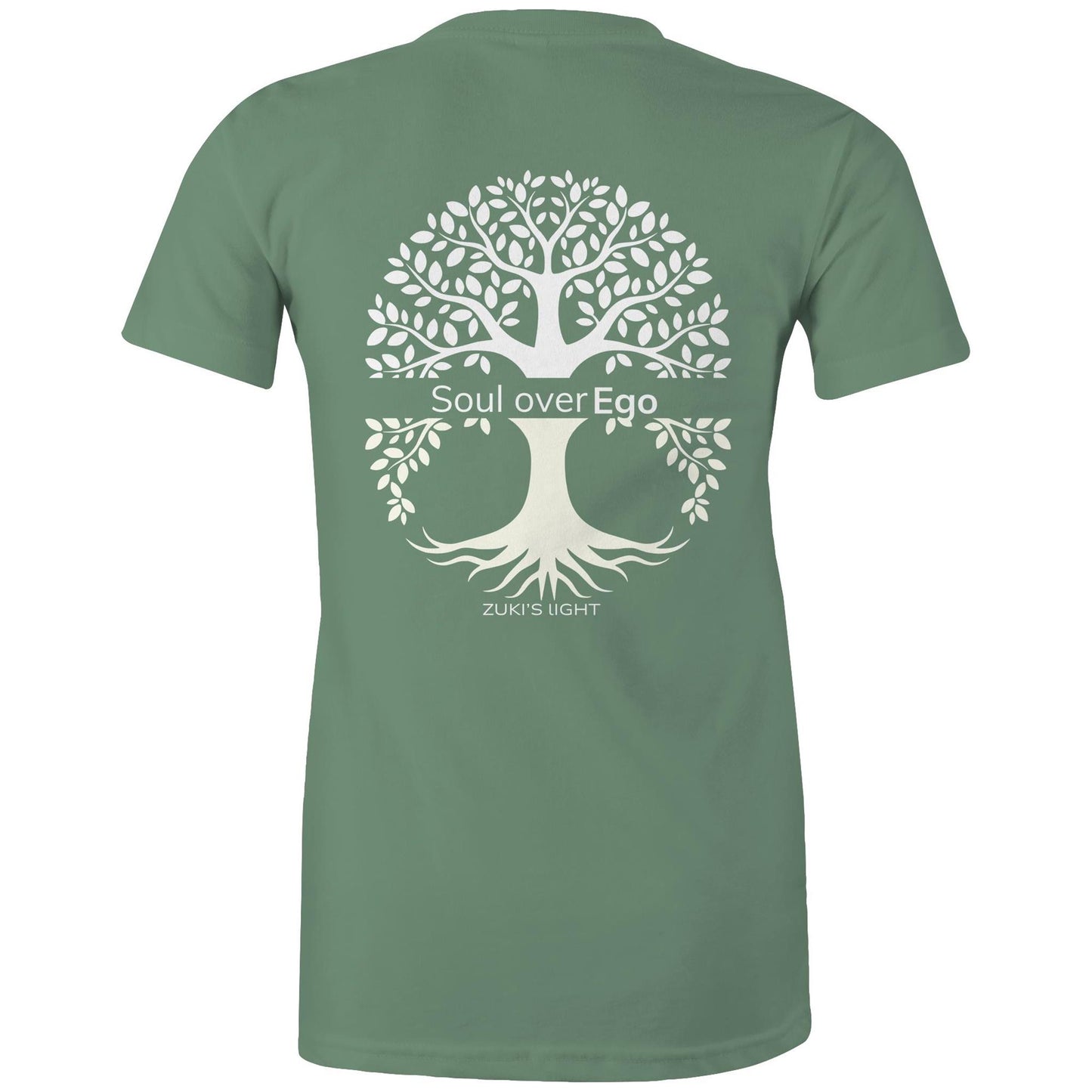 Soul over ego (back design only) Zuki's Light Branded AS Colour - Women's Maple Tee