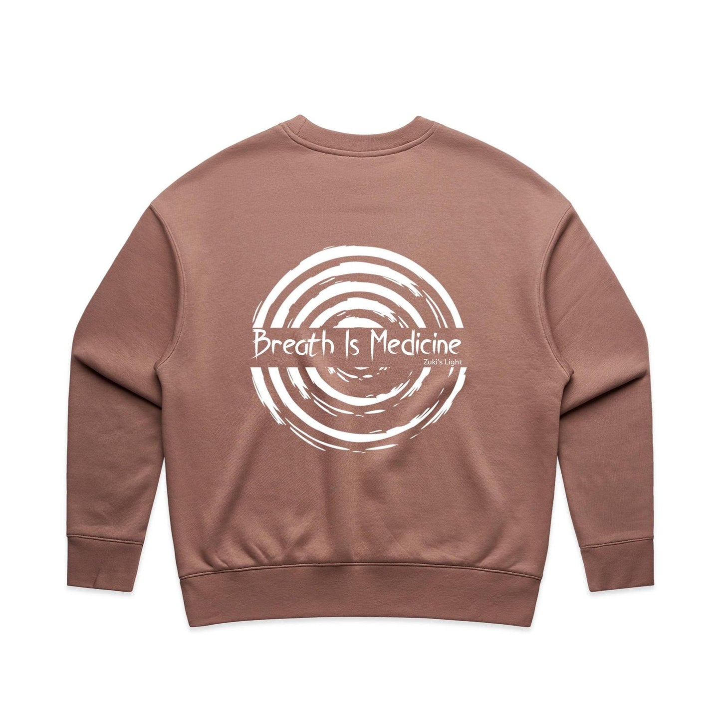 Breath Is Medicine (Back Design Only) AS Colour Wo's Relax Crew