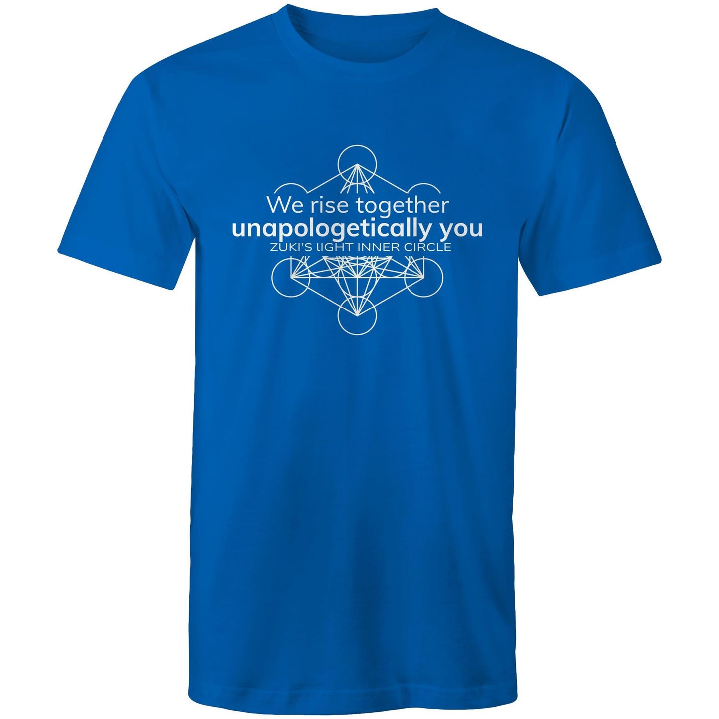 We rise together- Unapologetically you- Zuki's Light Inner Circle- Metatron's Cube- AS Colour Staple - Mens T-Shirt