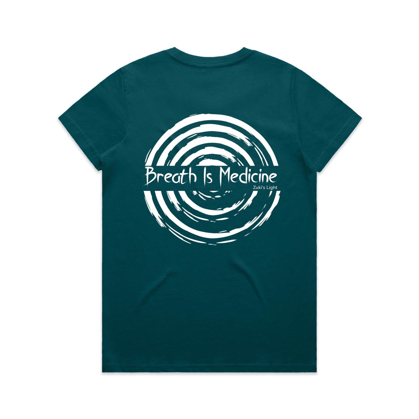 Breath Is Medicine (Back Design Only) AS Colour Women's Maple Tee