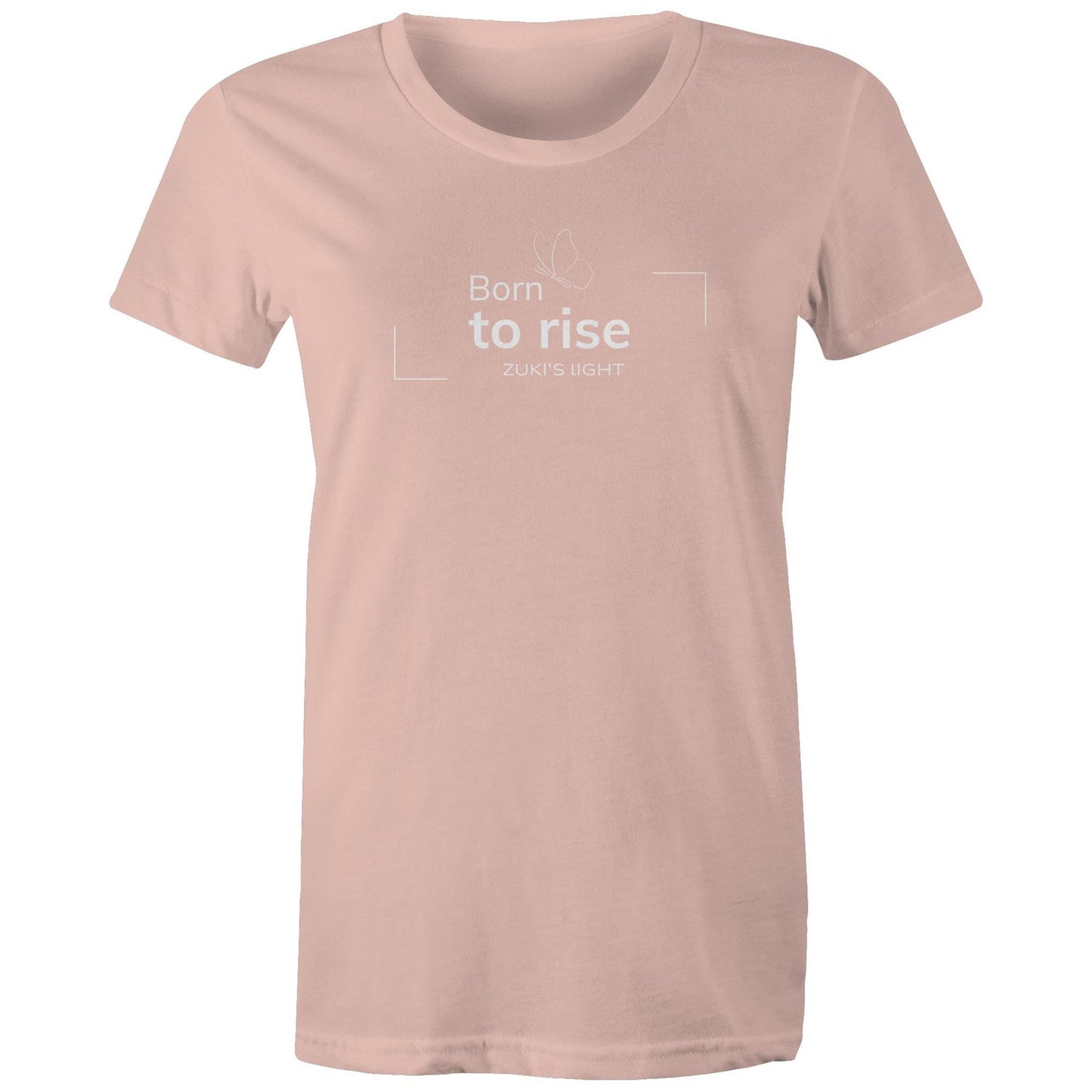 Born to rise Butterfly - Zuki's Light Branded AS Colour - Women's Maple Tee
