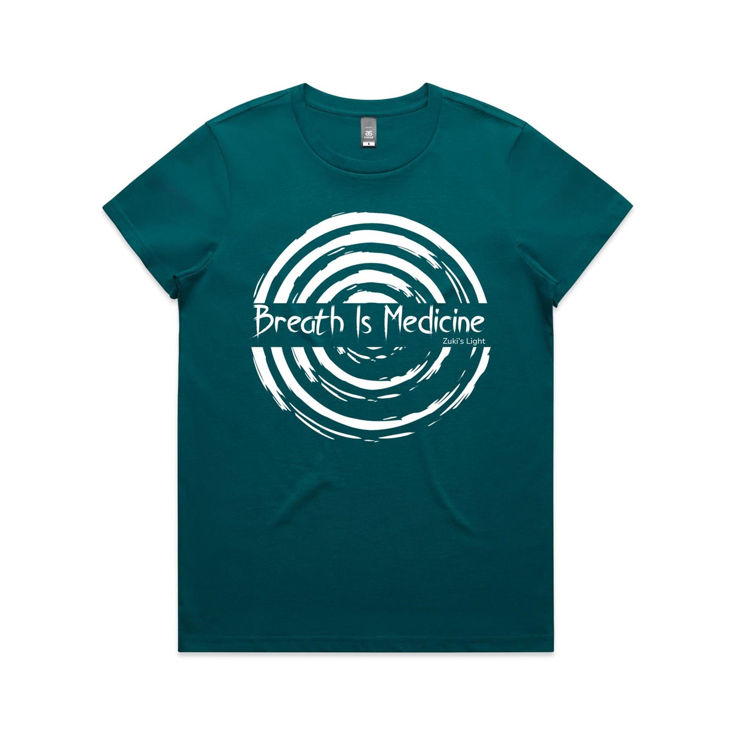Breath Is Medicine (Front Design Only) AS Colour Women's Maple Tee