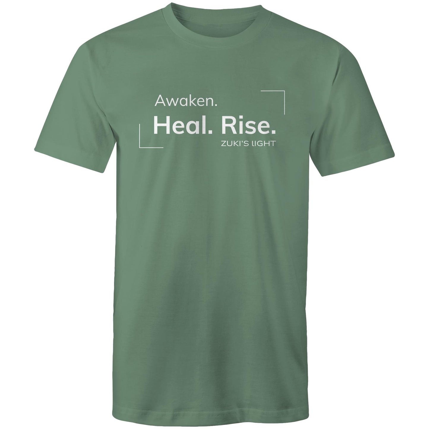 Awaken. Heal. Rise- Zuki's Light Branded AS Colour Staple - Mens T-Shirt