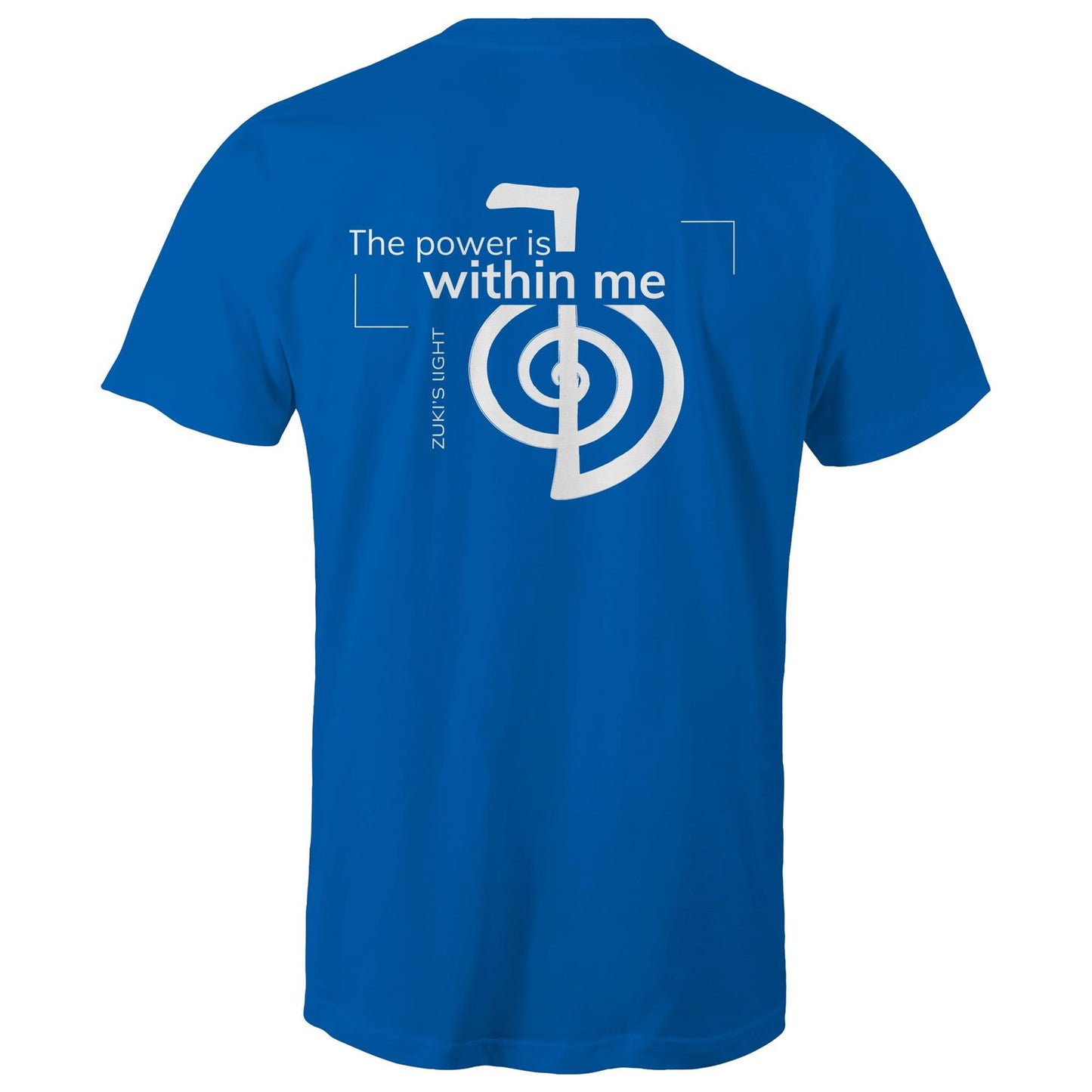 The power is within me - Reiki (back design only) Zuki's Light Branded AS Colour Staple - Mens T-Shirt