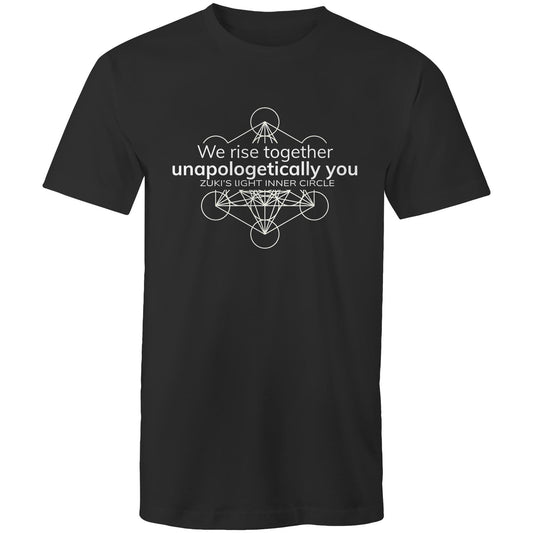 We rise together- Unapologetically you- Zuki's Light Inner Circle- Metatron's Cube- AS Colour Staple - Mens T-Shirt