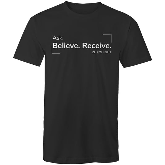 Ask believe, receive - Zuki's Light Branded - AS Colour Staple - Mens T-Shirt