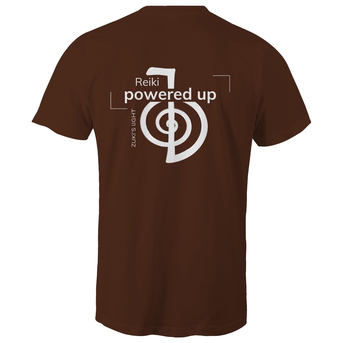 Reiki- Powered Up (back design only) Zuki's Light Branded AS Colour Staple - Mens T-Shirt