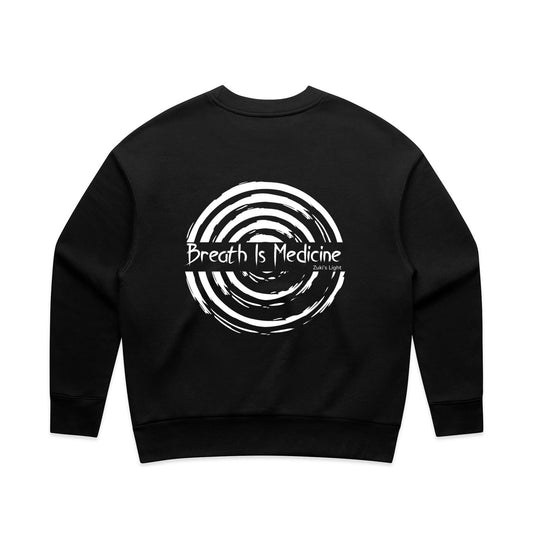 Breath Is Medicine (Back Design Only) AS Colour Wo's Relax Crew