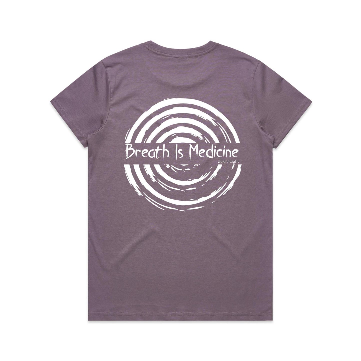 Breath Is Medicine (Back Design Only) AS Colour Women's Maple Tee