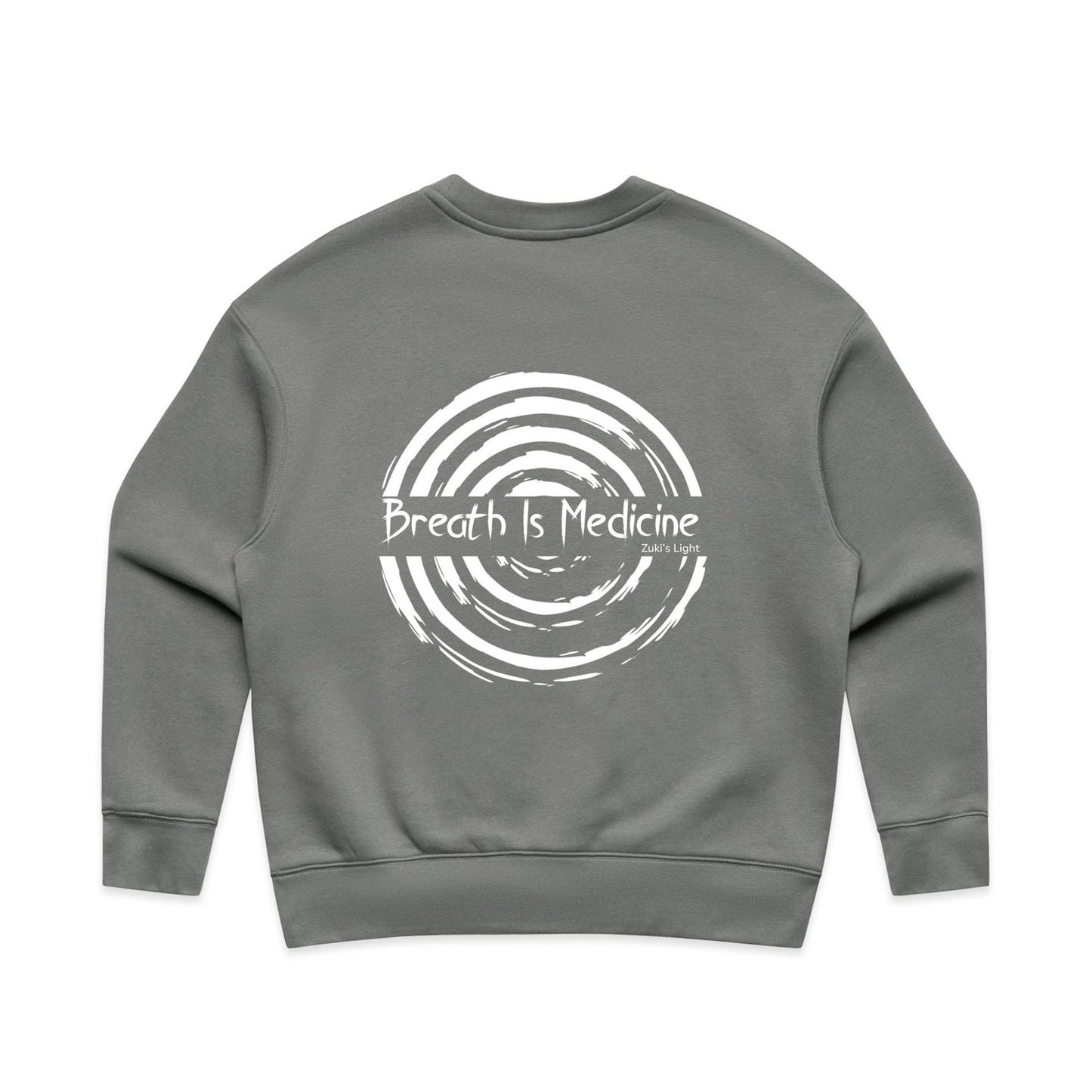 Breath Is Medicine (Back Design Only) AS Colour Wo's Relax Crew